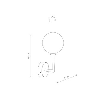 Настенный светильник Nowodvorski Agave Brass 10526