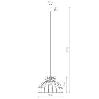 Люстра подвесная Nowodvorski Kymi C Natural Wood 10572