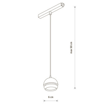 Трековый магнитный светильник Nowodvorski Lvm Slot Black 10653