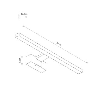Подсветка для зеркал Nowodvorski Cezanne Led L White 10674