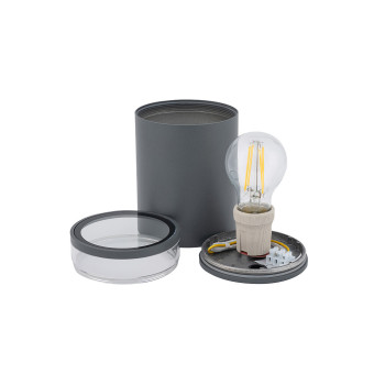 Уличный потолочный светодиодный светильник Nowodvorski Rock Pro Graphite 10687