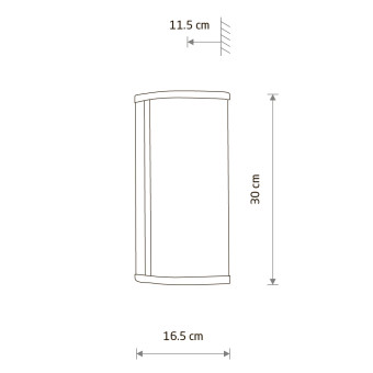 Настенный светильник Nowodvorski Palmas Led Chrome 10729