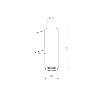 Настенный светильник Nowodvorski Fourty Wall S Black 10747