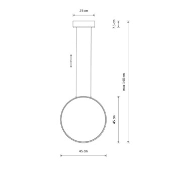 Подвесная люстра Nowodvorski Circolo Led S Black 10810