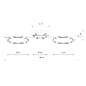 Настенно-потолочный светильник Nowodvorski Circolo Led Black 10816