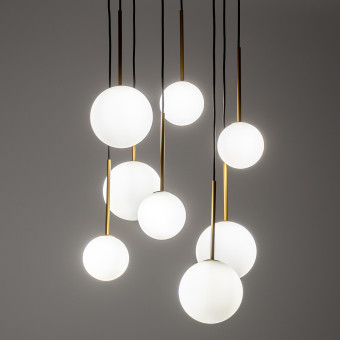 Люстра подвесная Nowodvorski Karo Black/Satine Gold 10934