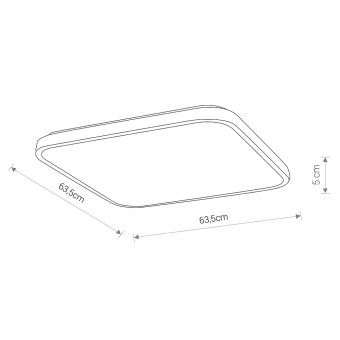 Потолочный cветильник Nowodvorski Agnes Square Led Pro White 10993