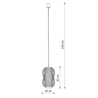 Подвесная люстра Nowodvorski Puket M Wood 11161