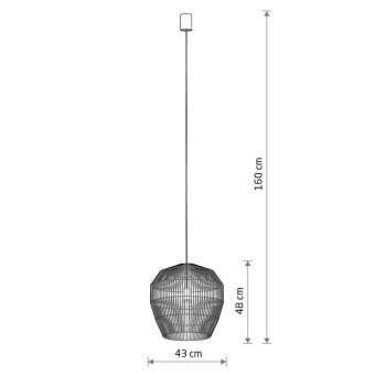 Подвесная люстра Nowodvorski Haiti S Wood 11163