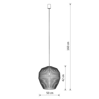 Подвесная люстра Nowodvorski Haiti M Wood 11167