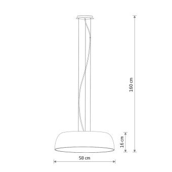 Подвесная люстра Nowodvorski Satellite L Gray 11231