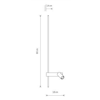 Настенный светильник Nowodvorski Easy Led Left Black 11425