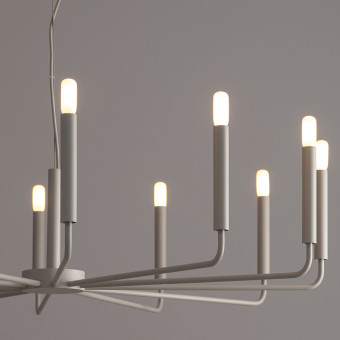 Подвесная люстра Nowodvorski Orto XII B Silk Gray 11465