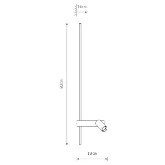 Настенный светильник Nowodvorski Easy Led Left White 11578