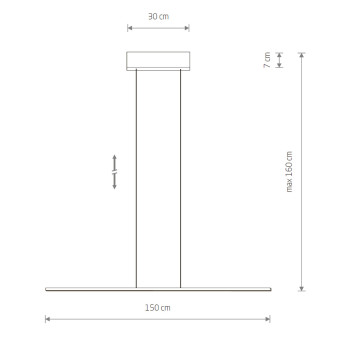 Подвесная люстра Nowodvorski Bar Led M White 11582