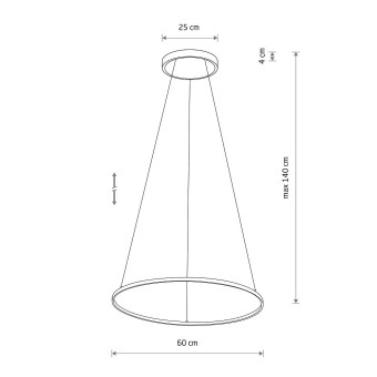 Подвесная люстра Nowodvorski Circolo Led M White 11604