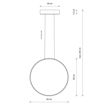 Подвесная люстра Nowodvorski Circolo Led M White 11605