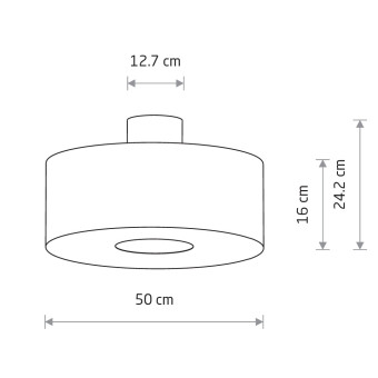 Потолочная люстра Nowodvorski Santana M Black 11658