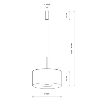 Подвесная люстра Nowodvorski Santana M Black 11659