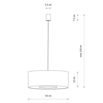 Подвесная люстра Nowodvorski Lago L Gray 11675