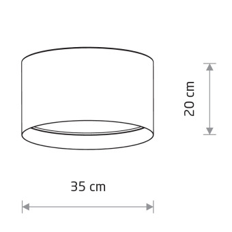 Потолочный cветильник Nowodvorski Lago S Gray 11679