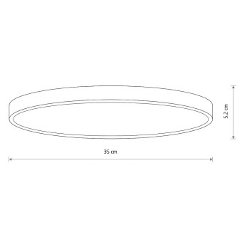 Потолочный cветильник Nowodvorski  Denia LED M White 11756