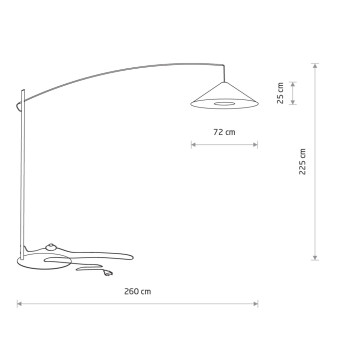 Торшер Nowodvorski  Poise A Black 11768