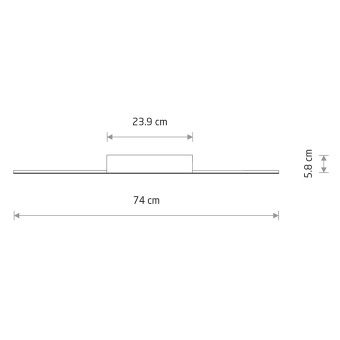 Потолочный cветильник Nowodvorski Giavellotto Led S Black 11886