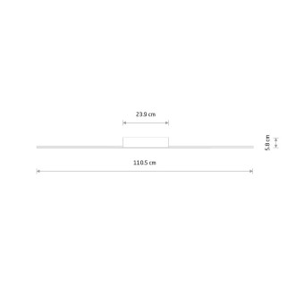 Потолочный cветильник Nowodvorski Giavellotto Led M Black 11887