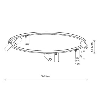 Потолочная люстра Nowodvorski Fourty Round VII Black (Cерия Fourty VII, Модель круглая, Цвет Черный) арт. 11944