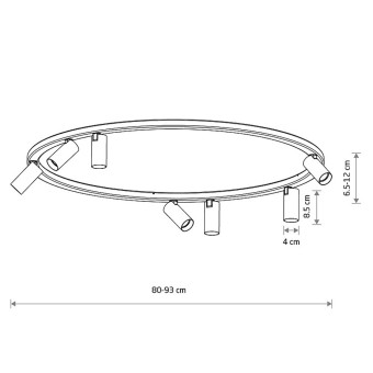 Потолочная люстра Nowodvorski Fourty Round VII White (Cерия Fourty VII, Модель круглая, Цвет Белый) арт. 11945