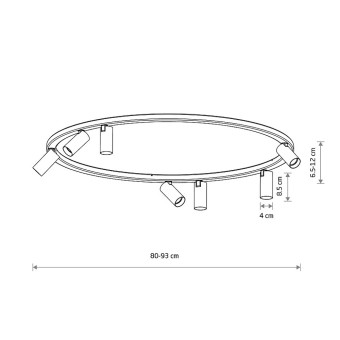 Потолочная люстра Nowodvorski Fourty Round VII (Cерия Fourty VII, Модель круглая, Цвет Бежевый) арт. 11948