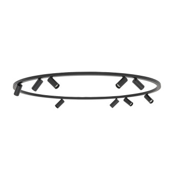 Потолочная люстра Nowodvorski Fourty Round IX Black (Cерия Fourty IX, Модель круглая, Цвет Черный) арт. 11950