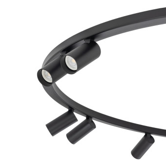 Потолочная люстра Nowodvorski Fourty Round IX Black (Cерия Fourty IX, Модель круглая, Цвет Черный) арт. 11950