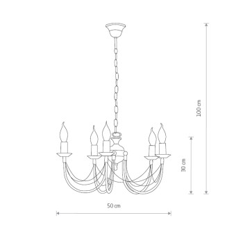 Подвесная люстра Nowodvorski Ares Black/Golden Patina 205