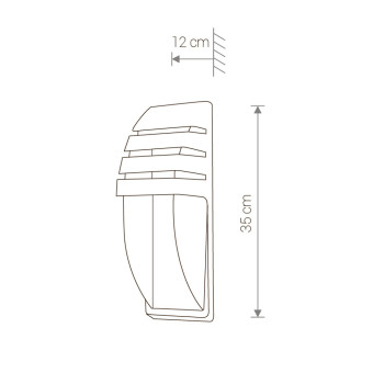 Уличный настенный светильник Nowodvorski Mistral Graphite 3393