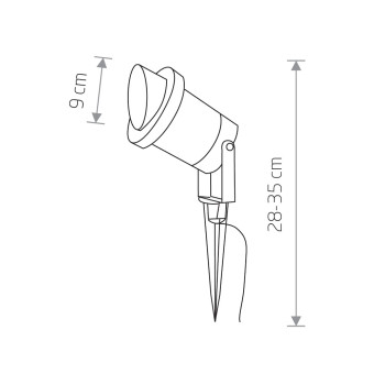 Ландшафтный светильник Nowodvorski Bush Graphite 3401