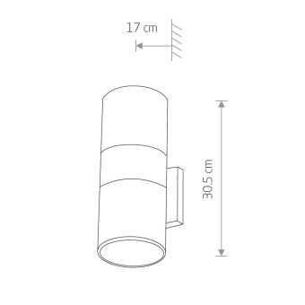 Уличный настенный светильник Nowodvorski Fog Graphite 3404