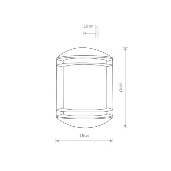 Уличный настенный светильник Nowodvorski Quartz Graphite 3411