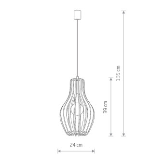 Люстра подвесная Nowodvorski Ika A Natural Wood 4171
