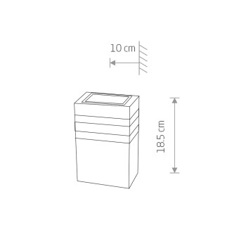 Уличный настенный светильник Nowodvorski Rio Black 4423