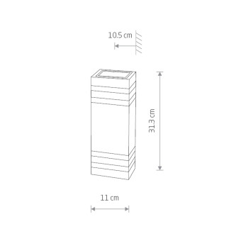 Уличный настенный светильник Nowodvorski Rio Black 4424