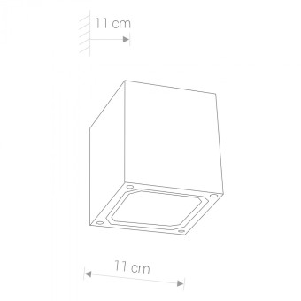 Уличный настенный светильник Nowodvorski Khumbu Graphite 4443