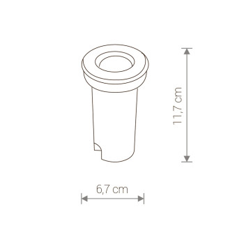 Ландшафтный светодиодный светильник Nowodvorski Mon Led Silver 4454