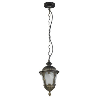 Уличный подвесной светильник Nowodvorski Tybr Black/Golden Patina 4684