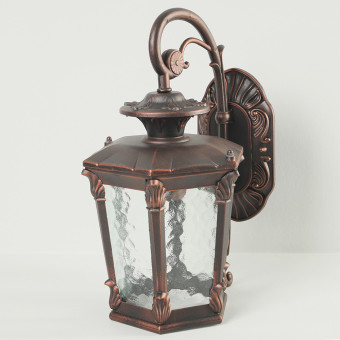 Уличный настенный светильник Nowodvorski Amur Black/Copper Patina 4692