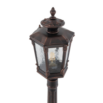 Уличный светильник Nowodvorski Amur Black/Copper Patina 4694