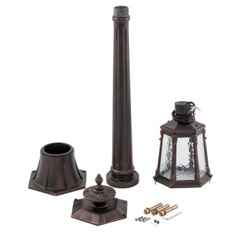 Уличный светильник Nowodvorski Amur Black/Copper Patina 4694