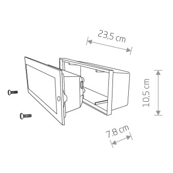 Уличный встраиваемый светильник Nowodvorski Ina Graphite 4907