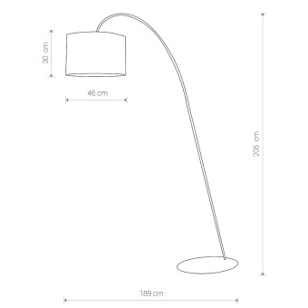 Торшер Nowodvorski Alice L Black/Gold 4963